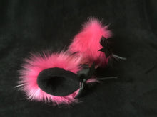 Load image into Gallery viewer, Stunning Hot Pink  &amp; BlackKitten/Wolf  Ears, BDSM.Cosplay, Anime. Petplay